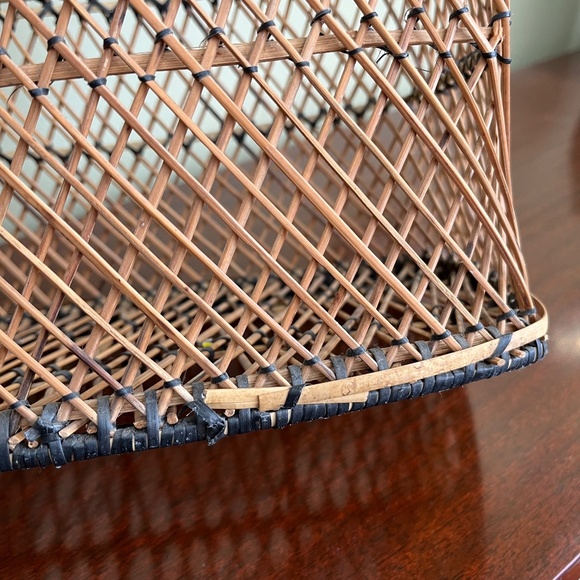 Vintage Wicker Wall Hanging Baskets (Pair) - Picture 6 of 9